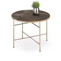 Стол журнальный Halmar ISABELLE (темный мрамор/шампань) ms2601SIGHAL_V-CH-ISABELLE-LAW