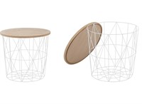 Стол журнальный Halmar MARIFFA (натуральный/белый) ms2601SIGHAL_V-CH-MARIFFA-LAW-BIALY/NATURALNY