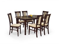 Стол обеденный Halmar FRYDERYK 160/240 раскладной (темный орех) ms2601SIGHAL_V-PL-FRYDERYK/240-ST-C.ORZECH