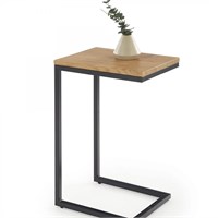 Стол журнальный Halmar NISA (дуб золотой/черный) ms2601SIGHAL_V-CH-NISA-LAW