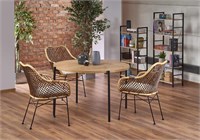 Стол обеденный Halmar MORGAN (дуб золотой, черный) ms2601SIGHAL_V-CH-MORGAN-ST