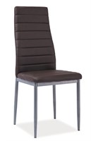 Стул кухонный Signal H261 BIS (коричневый/алюминий) ms2601SIGHAL_H261BISSBR