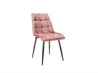 Стул кухонный Signal CHIC Velvet Bluvel 52 (античный розовый/черный) ms2601SIGHAL_CHICVCRA52