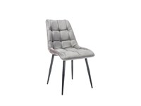 Стул кухонный Signal CHIC Velvet Bluvel 14 (серый/черный) ms2601SIGHAL_CHICVCSZ14