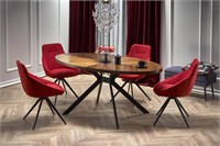 Стол обеденный Halmar LOCARNO (ореховый/черный) ms2601SIGHAL_V-CH-LOCARNO-ST