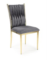 Стул кухонный Halmar K436 (серый/золотой) ms2601SIGHAL_V-CH-K/436-KR-POPIELATY/ZLOTY