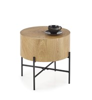 Стол журнальный Halmar BROOKLYN-S (дуб натуральный/черный) ms2601SIGHAL_V-CH-BROOKLYN-S-LAW