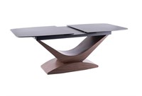 Стол обеденный Signal DOLCE CERAMIC раздвижной (эффект серого мрамора/орех) ms2601SIGHAL_DOLCESZOR180