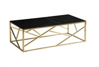 Стол журнальный Signal ESCADA A II (эффект черного мрамора/золотой) ms2601SIGHAL_ESCADAACZMAZL