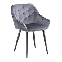 Стул кухонный Halmar K487 (серый/черный) ms2601SIGHAL_V-CH-K/487-KR-POPIEL