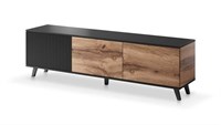 Тумба под телевизор Halmar RANDOM RTV-2 (дуб вотан/черный) ms2601SIGHAL_V-PL-RANDOM-RTV-2
