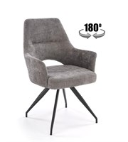 Стул кухонный Halmar K542 (серый/черный) ms2601SIGHAL_V-CH-K/542-KR-POPIELATY