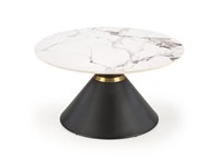 Стол журнальный Halmar GORETTI (белый мрамор/черный) ms2601SIGHAL_V-CH-GORETTI-LAW