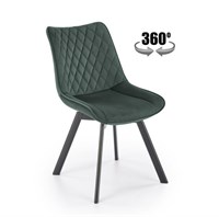 Стул кухонный Halmar K520 (черный/темно-зеленый) ms2601SIGHAL_V-CH-K/520-KR-C.ZIELONY