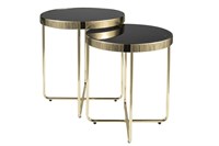 Комплект Signal SAGA (2 стола журнальных) черный/золотой ms2601SIGHAL_SAGACZL