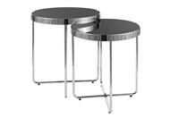 Комплект Signal SAGA (2 стола журнальных) черный/хром ms2601SIGHAL_SAGACCH
