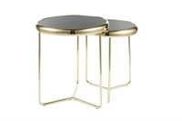 Комплект Signal SCARLET II (2 стола журнальных) черный/золотой ms2601SIGHAL_SCARLETIICZL