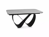 Стол обеденный Signal INFINITY Ceramic 160 раскладной (Nature Cloud белый/черный) ms2601SIGHAL_INFINITYBC160