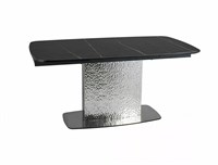 Стол обеденный Signal MONCLER Ceramic 160 раскладной (Sahara Noir черный/сталь) ms2601SIGHAL_MONCLERCC160