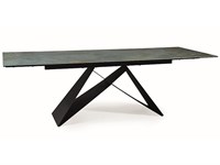 Стол обеденный Signal WESTIN Ceramic 160 раскладной (Pietra Di Savoia светло-серый/черный мат) ms2601SIGHAL_WESTINJSZC160