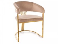 Стул кухонный Signal Crown Velvet Bluvel 28 (бежевый/золотой) ms2601SIGHAL_CROWNVZLBE
