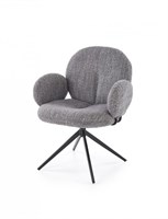 Стул кухонный Halmar K568 поворотный (серый/черный) ms2601SIGHAL_V-CH-K/568-KR-POPIELATY