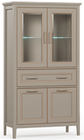 Шкаф-витрина с подсветкой Классик/Classic REG2W2D1S/170  Глиняный серый, Глиняный серый msk26brw_01406098423
