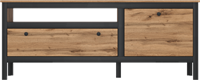 Тумба Лофт/Loft RTV1D1S  Дуб вотан/ Черный, Дуб вотан msk26brw_1341643647