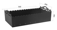 Мангал 4,0мм 75см bash26pech_638