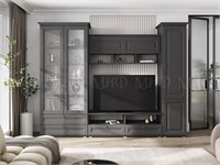 Гостиная Престиж-1 NEW Вариант №1  Графит софт/Графит   2750 pn26mf_0915529959