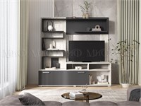 Гостиная Рица  Дуб крафт Белый/Графит   1600 pn26mf_1567367412