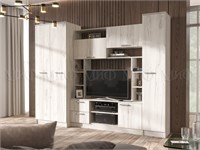 Гостиная Флора   Дуб Крафт Белый   2700 pn26mf_1129020029