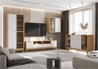 Гостиная Оливия Компоновка 7  Браш Вайт/Дуб Крафт pn26mf_1256755013