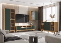 Гостиная Оливия Компоновка 7  Браш Мени Грин/Дуб Крафт pn26mf_322792344