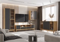 Гостиная Оливия Компоновка 7  Графит/Дуб Крафт pn26mf_1997930300