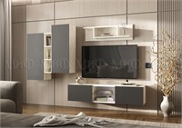 Гостиная Оскар Вариант №1  Графит/Дуб крафт белый pn26mf_800006300