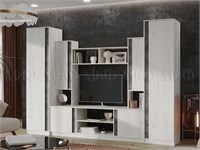 Гостиная Атлантида 5  Бетон тёмный/Дуб Крафт Белый pn26mf_1252153394