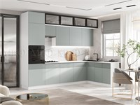 Кухня Оливия угловая 3.0х1.8м Компоновка №1  Шарли Бриз pn26mf_362883037