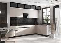 Кухня Техно-6 угловая 3.0х1.8м  Кашемир Корпус Белый pn26mf_2091203555