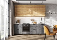 Кухня Рио NEW  Компоновка №2  Дуб Крафт/Бетон темный   2400 pn26mf_01688667650