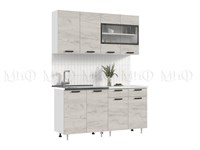 Кухня Рио NEW   Дуб Крафт белый Столешница Кастилло темный  1600 pn26mf_1010570773