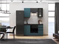 Кухня Техно-6 1.5м  Атлантик софт/Графит софт pn26mf_393968235