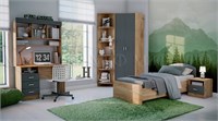 Детская Мартина Вариант №2  Графит/Дуб Крафт pn26mf_414853126