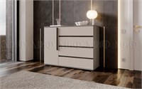 Комод 1 дверь 4 ящика Норд  Кашемир/Дуб Крафт Серый pn26mf_1723853279
