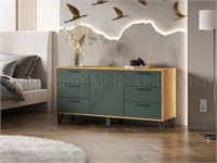 Комод Флэш 1500  Браш Мени Грин/Дуб Крафт pn26mf_569229514