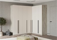 Гардеробная Ларго Вариант №3  Кашемир/Дуб Крафт Серый Закрытая pn26mf_1354075395