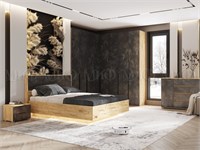Спальня Марвэл  Мальта Грей/Дуб Крафт Кровать 160 см Ортопедическое основание дерево pn26mf_726919519