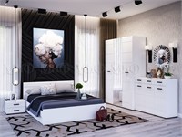 Спальня Нэнси New  Белый глянец/Белый Кровать 140*200 pn26mf_158237029