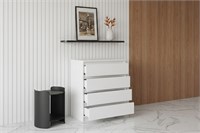 Комод  KOM4S  ЭЛАИН  ШxВxГ 700x845x283 Белый BRW_0000136063000159234