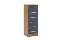 Комод Мартина 400 графит / дуб крафт 08-128226 (257615)